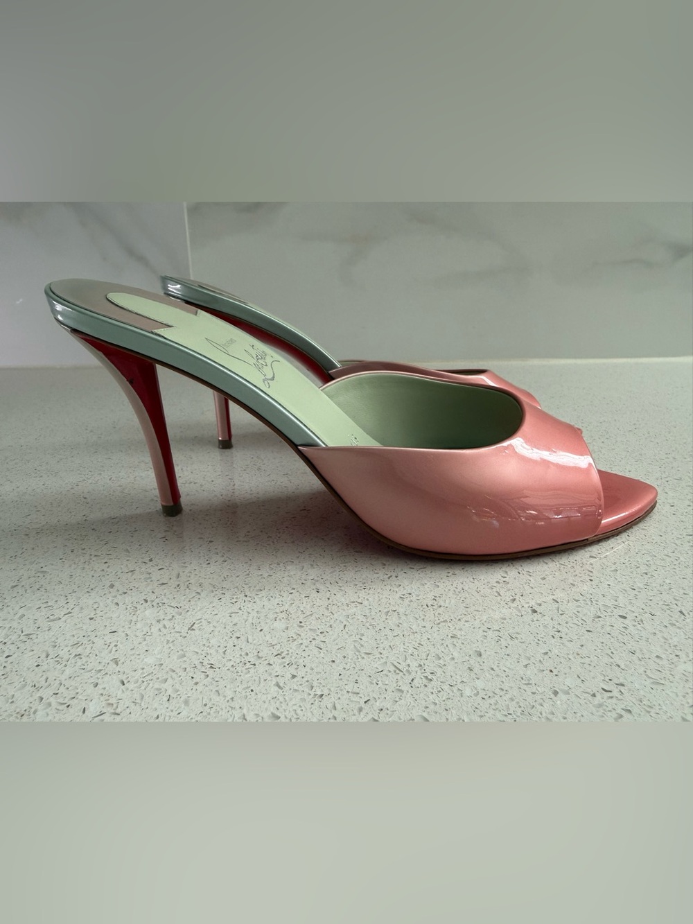 Christian Louboutin Miss Z Patent leather sandals Size EU 38 US 8 - Picture 4 of 11